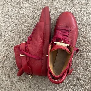All leather Red Buscemi sneakers